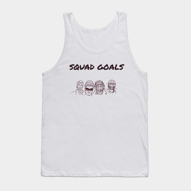 Squad goals/gaming meme #1 Tank Top by GAMINGQUOTES